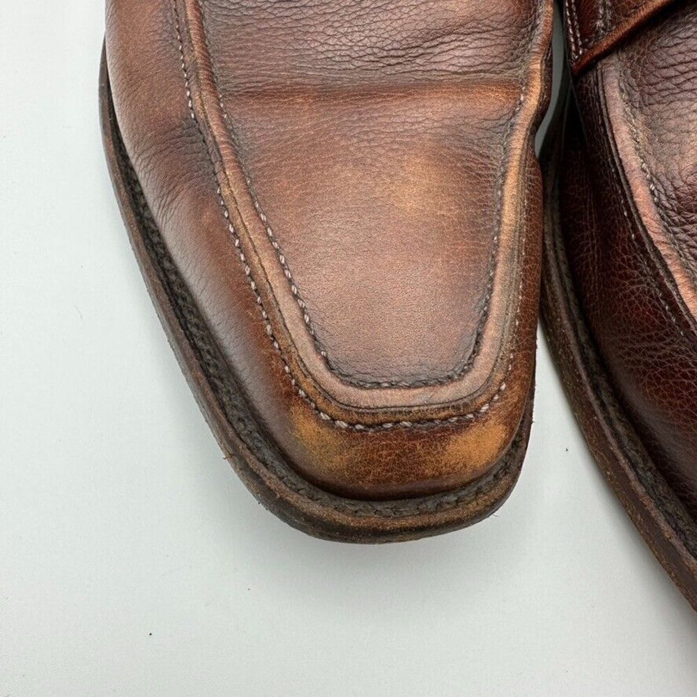 Allen Edmonds "Jackson"‎ Walnut Brown Leather Moc Toe Oxford Men's Size 8.5 - Picture 12 of 14